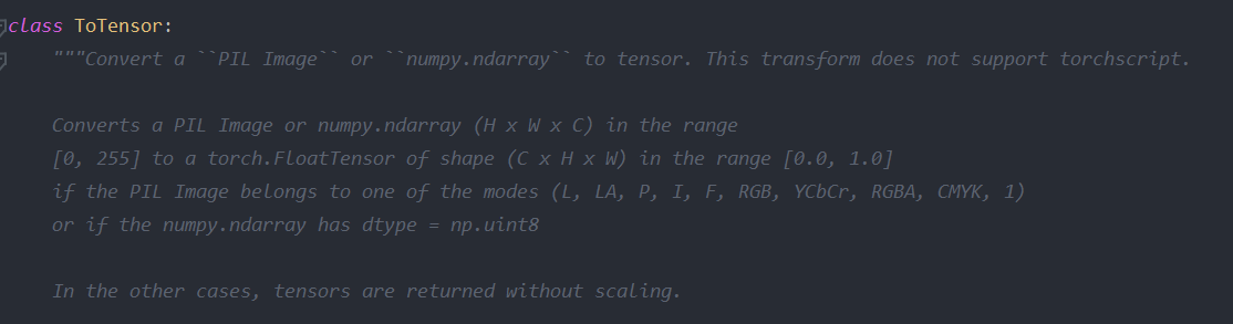 ToTensor